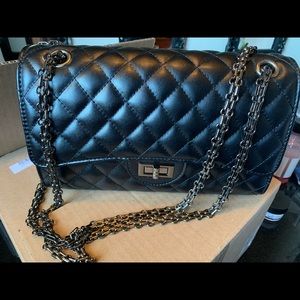 Quilted convertible handbag